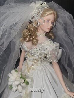 RARE. MELODY By Cindy McClure Ashton Drakes Porcelain Bride 22 Doll MINT/BOX