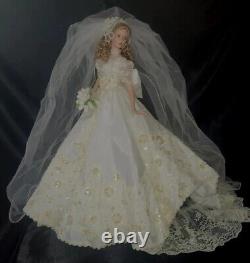 RARE. MELODY By Cindy McClure Ashton Drakes Porcelain Bride 22 Doll MINT/BOX