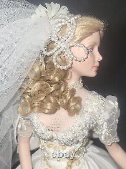 RARE. MELODY By Cindy McClure Ashton Drakes Porcelain Bride 22 Doll MINT/BOX