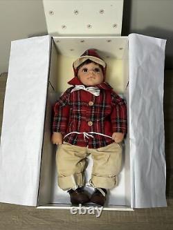 RARE Retired Ashton-Drake Galleries Boy Doll Plaid Shirt & Hat Mint In Box