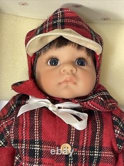 RARE Retired Ashton-Drake Galleries Boy Doll Plaid Shirt & Hat Mint In Box