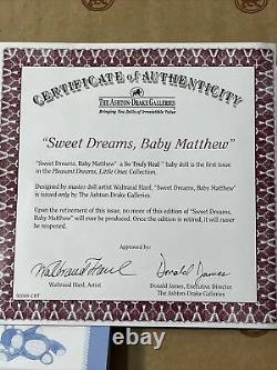RARE Retired Ashton-Drake Galleries Sweet Dreams Baby Matthew Mint In Box with COA