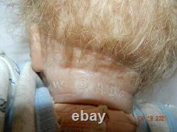 REBORN baby boy 22 DOLL BY LW ADG Ashton drake galleries brown rooted hair