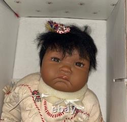 Rare Ashton Drake Baby Raven Wing Native American Doll withBox, COA and shipper