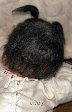 Rare Ashton Drake Baby Raven Wing at three months old Native American Doll NEW