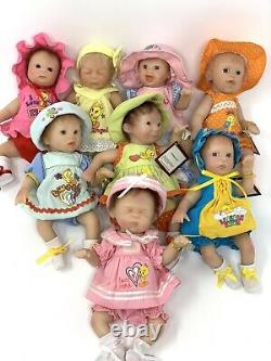 Rare Ashton Drake Dolls Heavenly Handfuls Tweety Sweeties Set of 8 Dolls