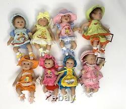 Rare Ashton Drake Dolls Heavenly Handfuls Tweety Sweeties Set of 8 Dolls
