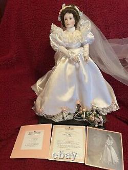 Rare Ashton Drake Galleries Doll 20 Tall Elizabeth, S 1900/s Wedding Dress