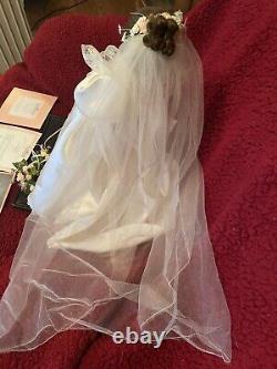 Rare Ashton Drake Galleries Doll 20 Tall Elizabeth, S 1900/s Wedding Dress