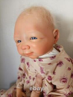 Rare Real-life Baby Doll Marsha, Denise Farmer 2006 Srd Reborn Blonde, Blue Eyes