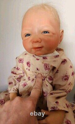 Rare Real-life Baby Doll Marsha, Denise Farmer 2006 Srd Reborn Blonde, Blue Eyes