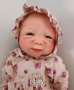 Rare Real-life Baby Doll Marsha, Denise Farmer 2006 Srd Reborn Blonde, Blue Eyes