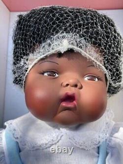 Rare Vintage African American 20 Thumbelina Doll, UNPLAYED With Ashton Drake