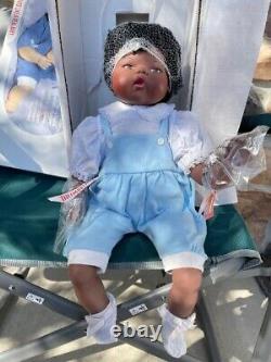 Rare Vintage African American 20 Thumbelina Doll, UNPLAYED With Ashton Drake