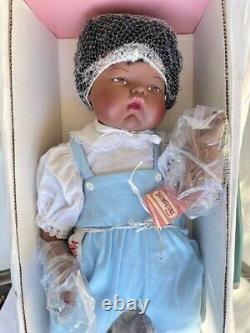 Rare Vintage African American 20 Thumbelina Doll, UNPLAYED With Ashton Drake