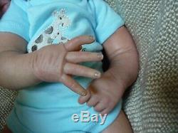 Realistic lifelike OOAK reborn baby doll 17 Tasha Edenholm preemie/newborn boy