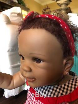 Reborn AA Biracial Ethnic Kiaras First Steps Walking Baby Doll Ashton Drake