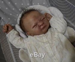 Reborn Baby Ashton Drake Doll 4lb 21in Heart Beat Rooted Hair Cute! OOAK