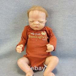 Reborn Baby Boy ADG 17in Rooted Hair Sleeping Posable LW 2004