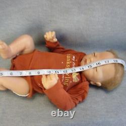 Reborn Baby Boy ADG 17in Rooted Hair Sleeping Posable LW 2004