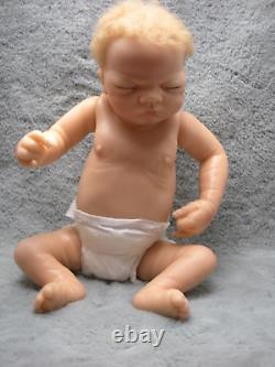 Reborn Baby Boy ADG 17in Rooted Hair Sleeping Posable LW 2004