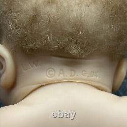 Reborn Baby Boy ADG 17in Rooted Hair Sleeping Posable LW 2004