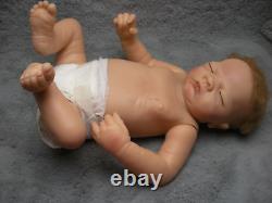 Reborn Baby Boy ADG 17in Rooted Hair Sleeping Posable LW 2004