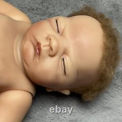 Reborn Baby Boy ADG 17in Rooted Hair Sleeping Posable LW 2004