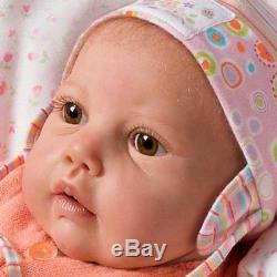 Reborn Baby Doll that look real Full Handmade Vinyl 19 by Ashton Drake Newborn