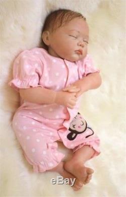 Reborn Baby doll Girl Full Realistic Handmade Silicone Vinyl Cloth Newborn