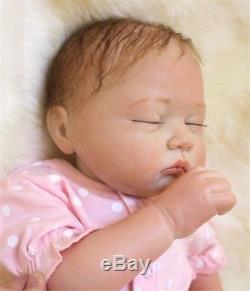 Reborn Baby doll Girl Full Realistic Handmade Silicone Vinyl Cloth Newborn