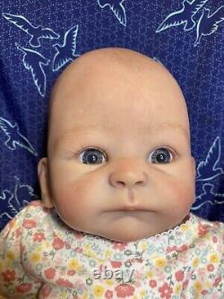 Reborn Newborn Baby Doll With Ashton Drake Little Peanut Body & Painted Hair