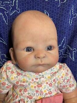 Reborn Newborn Baby Doll With Ashton Drake Little Peanut Body & Painted Hair