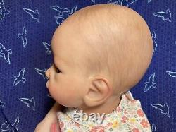 Reborn Newborn Baby Doll With Ashton Drake Little Peanut Body & Painted Hair