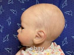 Reborn Newborn Baby Doll With Ashton Drake Little Peanut Body & Painted Hair