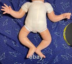 Reborn Newborn Baby Doll With Ashton Drake Little Peanut Body & Painted Hair