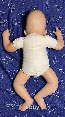 Reborn Newborn Baby Doll With Ashton Drake Little Peanut Body & Painted Hair