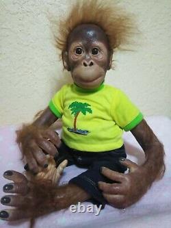 Reborn baby Orangutan? Ashton Drake 20 Therapy doll / monkey/ chimpanzees