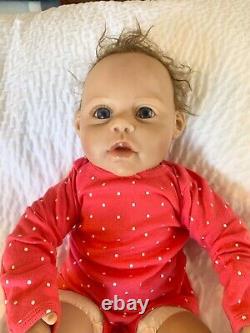 Reborn newborn Baby Girl Doll By Jannie de Lange Ashton Drake Moving Arms ADG