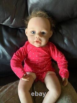 Reborn newborn Baby Girl Doll By Jannie de Lange Ashton Drake Moving Arms ADG