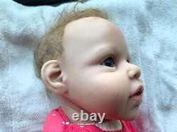 Reborn newborn Baby Girl Doll By Jannie de Lange Ashton Drake Moving Arms ADG