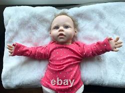 Reborn newborn Baby Girl Doll By Jannie de Lange Ashton Drake Moving Arms ADG