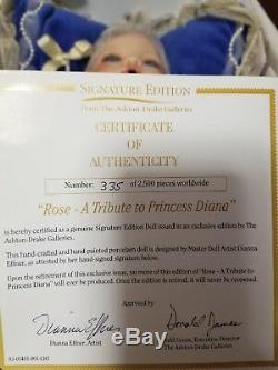 Rose tribute to Princess Diana baby doll RETIRED Ashton-Drake collection