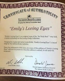 SALE 1st Ed. 1990 Ashton-Drake Doll Emily's Loving Eyes by Linda Webb MIB