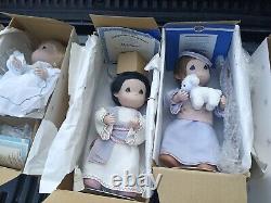 SET 9 Ashton Drake Galleries Nativity Dolls DOLL COME LET US ADORE HIM NEW