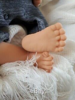 SILICONE reborn baby doll Caleb by Linda Murray For Ashton Drake