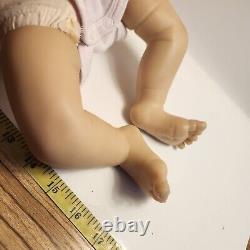 Sandy Faber Reborn Doll Weighted Realistic Blue Eyes Dark Hair NEEDS Repair