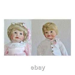 Set (2) Ashton Drake WEDDING Party DOLLS Suzanne Flower Girl Brandon Ring Bearer