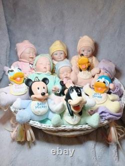 Set Of 6 Ashton Drake Disney Babies in Dreamland Porcelain Dolls With Basket Set Of 6 Ashton Drake Disney Babies in Dreamland Porcelain Dolls With Basket