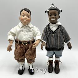 Set Of Six Ashton Drake Galleries The Little Rascals Porcelain Dolls /cb